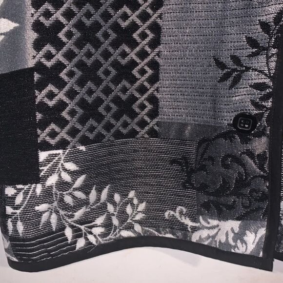 Drapers & Damons Womens Floral Patchwork Jacket Black & White - Picture 7 of 11